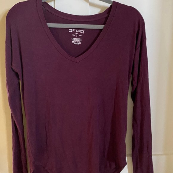 American Eagle Soft+Sexy Long Sleeve Top - Picture 2 of 4